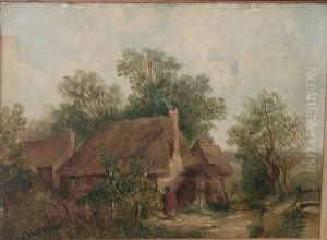 Oil On Board by Frederick Henry Henshaw