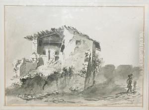 Ruined Farmhouse by Frederick Henry Henshaw