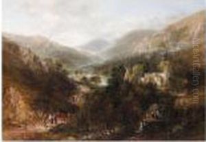 Valle Crucis Llangollen by Frederick Henry Henshaw