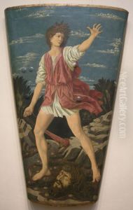 David with the Head of Goliath, c.1450-55 by Andrea Del Castagno