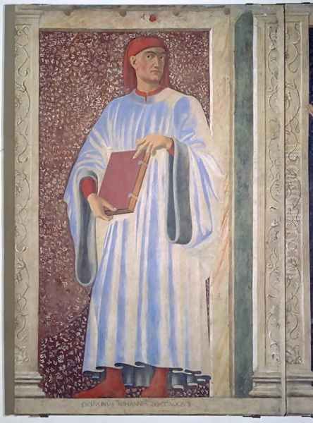 Giovanni Boccaccio (1313-75) from the Villa Carducci series of famous men and women, c.1450 - view 1