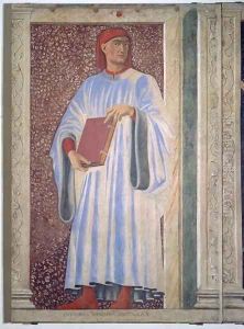 Giovanni Boccaccio (1313-75) from the Villa Carducci series of famous men and women, c.1450 by Andrea Del Castagno