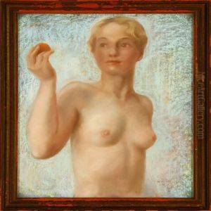 Portrait Of A Naked Lady by Gudmund Hentze