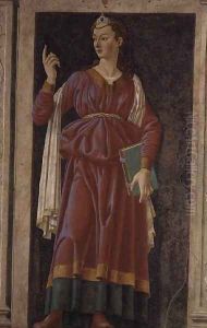 The Cuman Sibyl, from the Villa Carducci series of famous men and women, c.1450 by Andrea Del Castagno