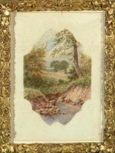 Country Landscape With A Stream
In The Foreground And A Shepherd's Cottage In The Distance Country Landscape With A Stream
In The Foreground And A Shepherd's Cottage In The Distance