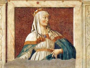 Famous Persons Queen Esther 1450 by Andrea Del Castagno