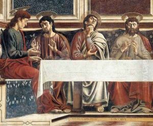 Last Supper (detail 1) 1447 by Andrea Del Castagno