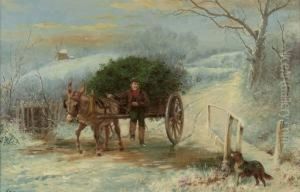 Bringing Home The Holly by Wilson Hepple