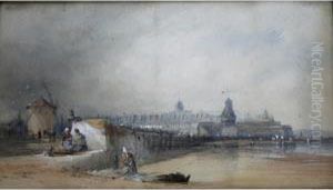 St. Malo From The East by Alfred Herbert