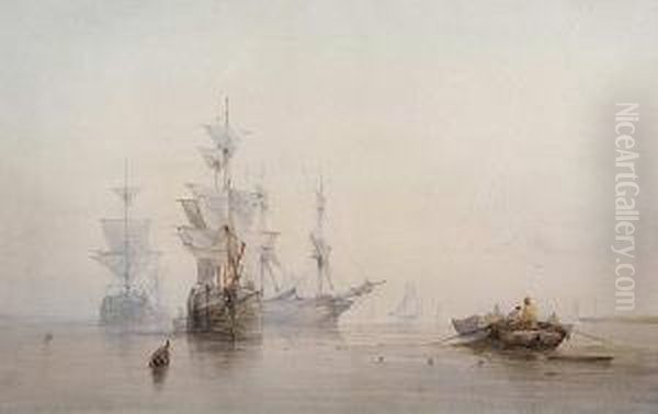 Fishing And Sailing Boats On A Calm Evening - view 1