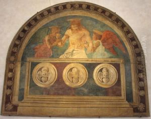Christ in the Sepulchre with Two Angels by Andrea Del Castagno