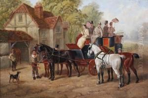 Changing Horses On A Passenger Coach