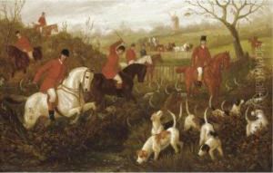 The Meet; Crossing The Ditch by Edward Benjamin Herberte