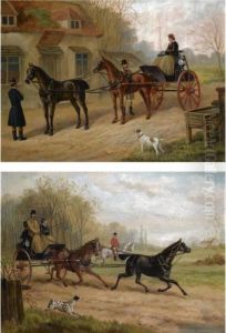 Saddling Up; On The Road by Edward Benjamin Herberte