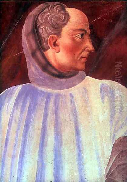 Niccolo Acciaiuoli (1310-65) detail of his bust, from the Villa Carducci series of famous men and women, c.1450 - view 1