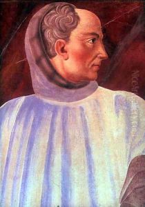 Niccolo Acciaiuoli (1310-65) detail of his bust, from the Villa Carducci series of famous men and women, c.1450
