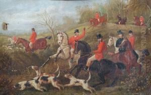 Hunt Followers Taking A Hedge