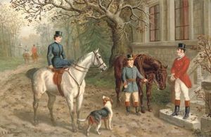 Preparing To Set Off by Edward Benjamin Herberte