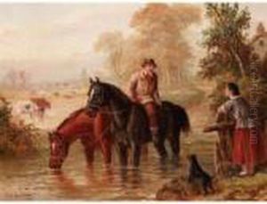 Watering The Horses