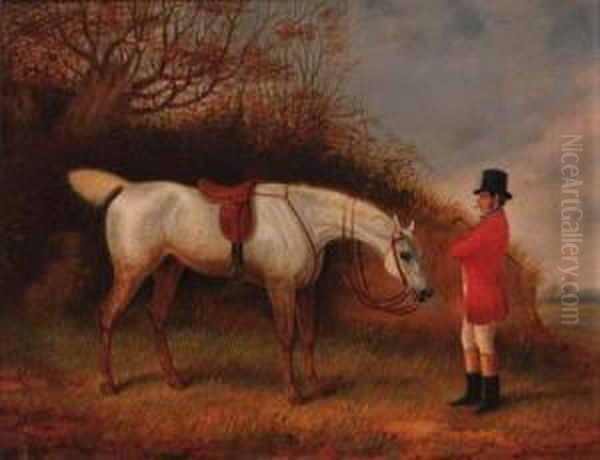 A Huntsman With His Grey Hunter - view 1