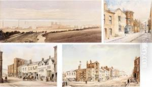 Bootle Church, Liverpool; Shaw's
 Brow Looking East, Liverpool; View From The Corner Of Sparling Street 
(st Domingo Road) Looking Towards Everton Church, Liverpool; Lord Street
 South Side, Liverpool by William Gavin Herdman