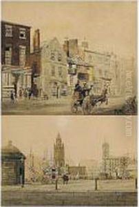 A Group Of Watercolours Of Liverpool by William Gavin Herdman