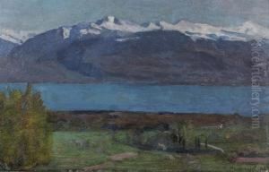 Landschaft Am Genfersee. by Abraham Hermanjat