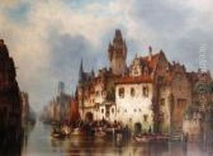 A Continental Canal Scene