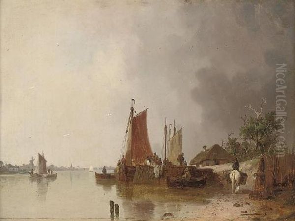 Unloading Cargo At The Quay - view 1