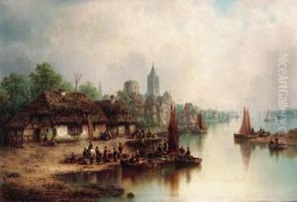 A Bustling Harbour Town - view 1