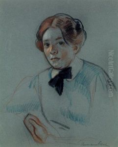 Portrait De Femme by Rene Georges Hermann-Paul
