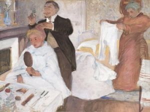 Jeune Femme A Sa Coiffure by Rene Georges Hermann-Paul