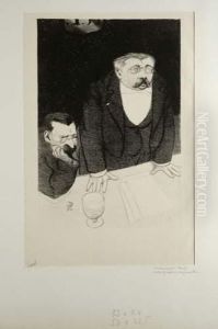 - La Conversation by Rene Georges Hermann-Paul