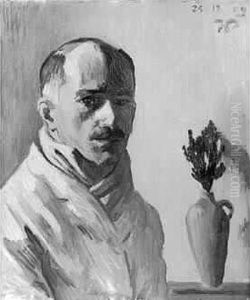 Autoportrait Le Jour De Noel (1909) by Rene Georges Hermann-Paul