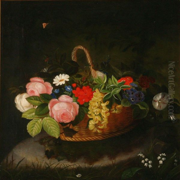 Flowers In A Basket - view 1