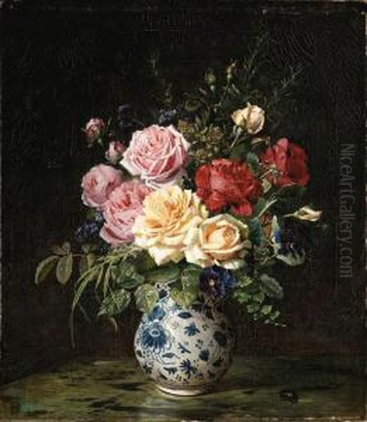An Oppulent Vase Of Flowers - view 1