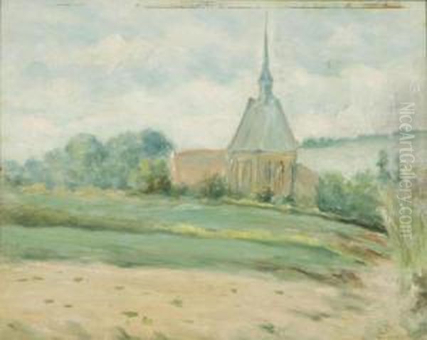 Sloping Landscape With Bell Tower - view 1