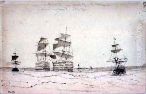 'Parting Company' off the Eddystone by John Carpenter