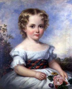 Portrait of a Young Girl with a Tartan Sash Portrait of a Young Girl with a Tartan Sash