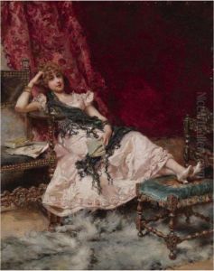 Mujer En Reposo (daydreams) by Daniel Hernandez Morillo