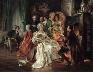An Evening's Entertainment
Oil On Canvas by Carl Herpfer
