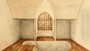 The Cold Bath Room at Aynhoe, 1847 by Lili Cartwright