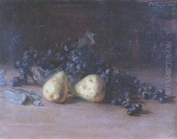 Bodegon Con Uvas Y Peras - view 1