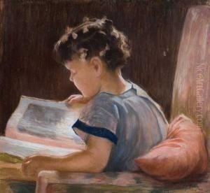 Nina Leyendo by Carlos Maria Herrera