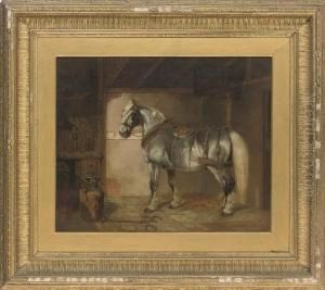 At The Blacksmiths by Benjamin Herring, Jnr.