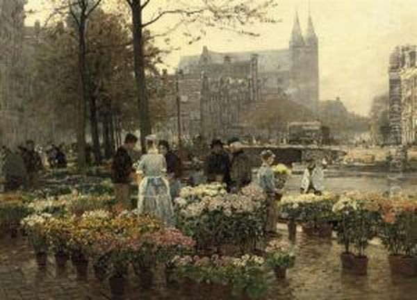 Selling Flowers On The Flower Market, Amsterdam - view 1