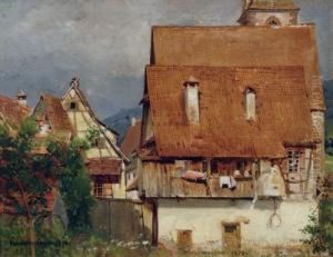 Blick Auf Fachwerkhauser