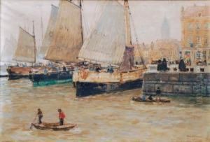 Hafen Von Ostende by Hans Herrmann