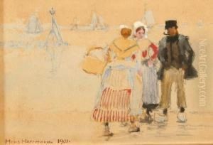 Strandszene by Hans Herrmann