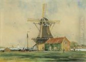 A Mill By The Water In Dordrecht